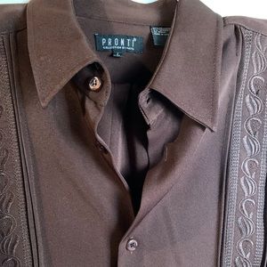 2 piece men’s brown walking suit